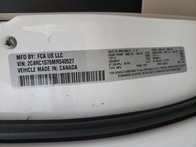 2C4RC1S76MR540527 2021 CHRYSLER PACIFICA, photo no. 14