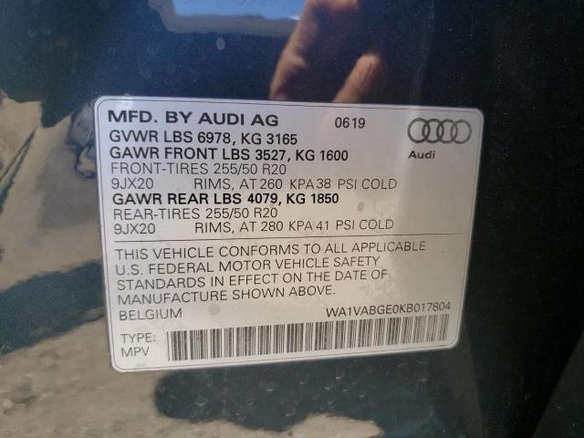 2019 AUDI E-TRON PRE - WA1VABGE0KB017804