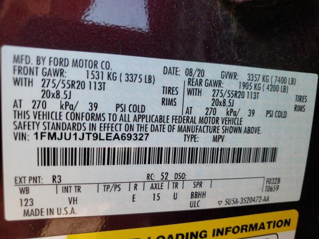 1FMJU1JT9LEA69327 Ford Expedition Xlt