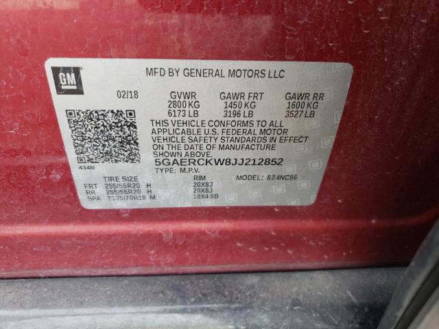 5GAERCKW8JJ212852 Buick Enclave Premium