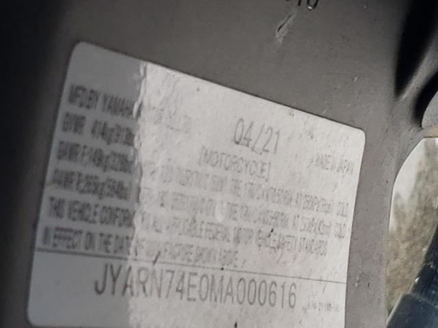 2021 YAMAHA MTT09 GT - JYARN74E0MA000616
