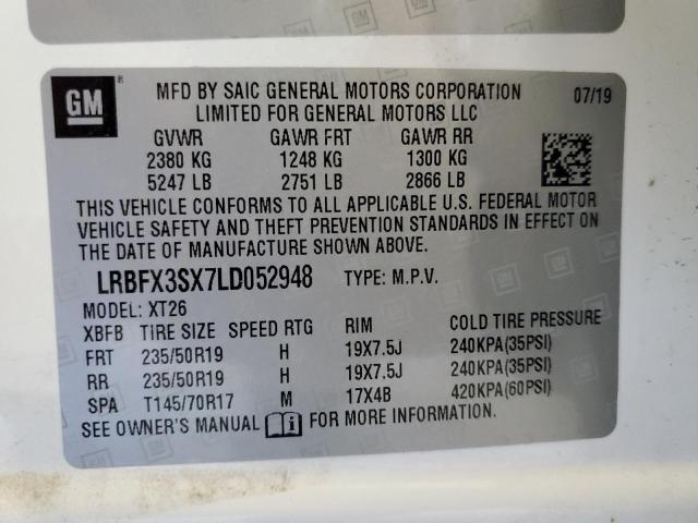 2020 BUICK ENVISION P - LRBFX3SX7LD052948