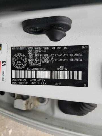 2016 TOYOTA VENZA XLE - 4T3ZA3BB0GU097663