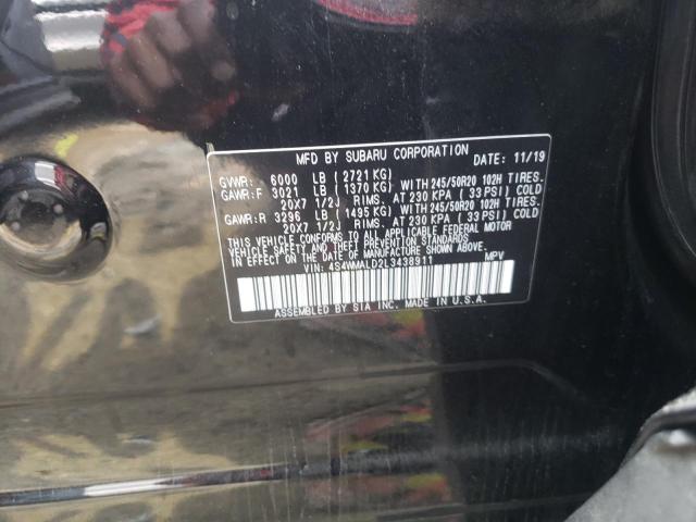 4S4WMALD2L3438911 Subaru Ascent Limited