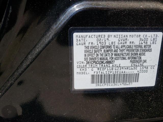 3N1CP5CU3KL498627 Nissan KICKS S