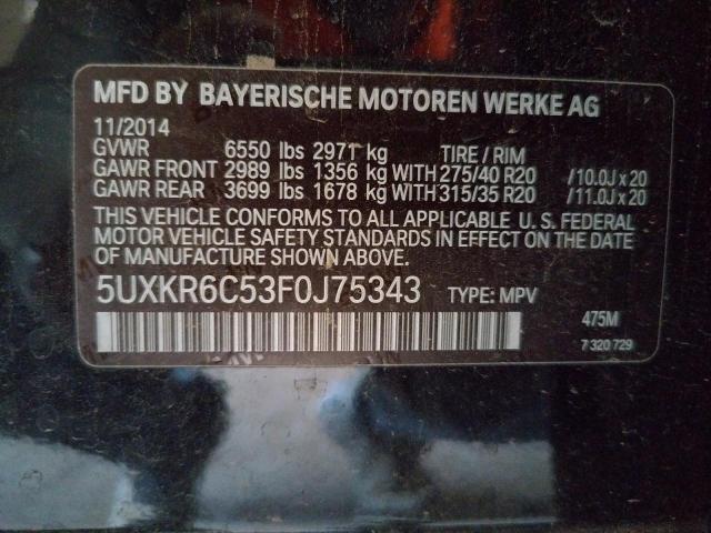 5UXKR6C53F0J75343 BMW X5 Xdrive50i