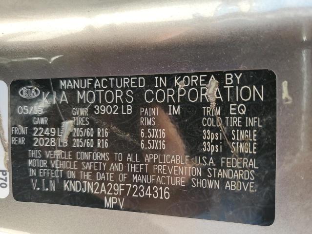 KNDJN2A29F7234316 KIA Soul