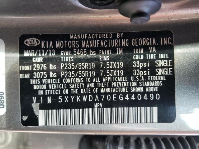 5XYKWDA70EG440490 KIA SORENTO SX