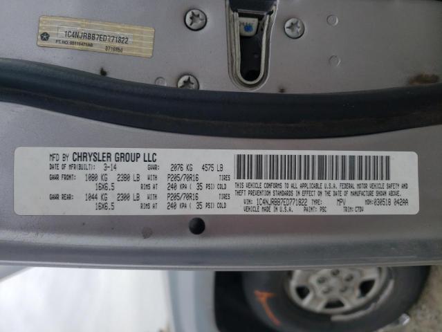 1C4NJRBB7ED771822 Jeep Patriot Sport