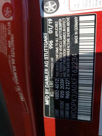 2019 MERCEDES-BENZ SLC 300 - WDDPK3JA0KF162234