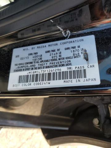 JM1BM1L73F1261296 Mazda 3 TOURING