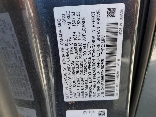 2HKRS5H55PH707395 Honda Cr-v Sport