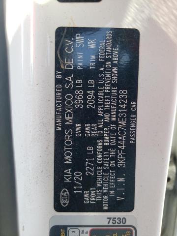 3KPF44AC7ME314238 KIA FORTE GT