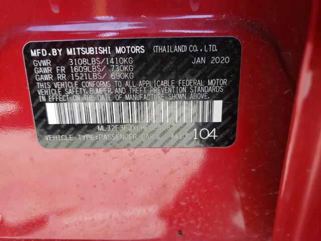 ML32F3FJXLHF08108 Mitsubishi Mirage G4 Es