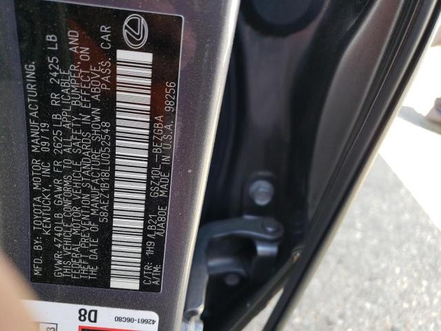2020 LEXUS ES 350 LUX 58AEZ1B18LU052548