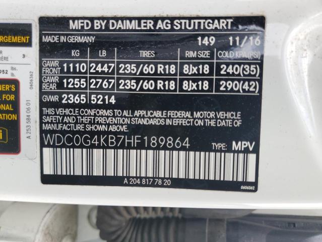 WDC0G4KB7HF189864 Mercedes-Benz Glc 300 4matic