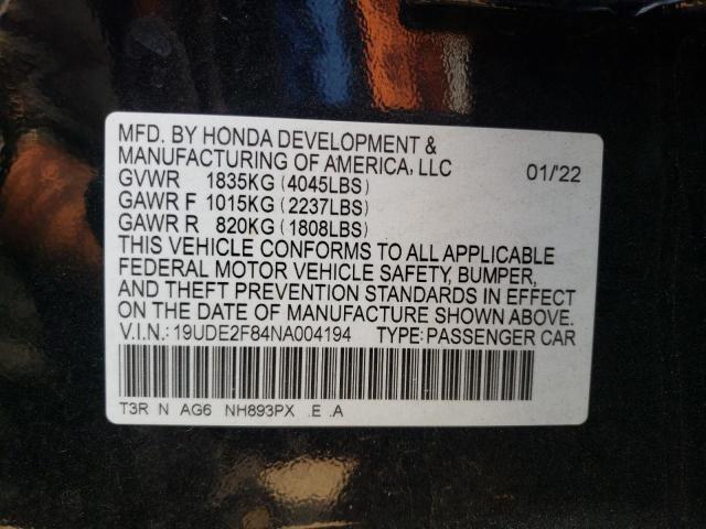 19UDE2F84NA004194 Acura ILX PREMIU 13