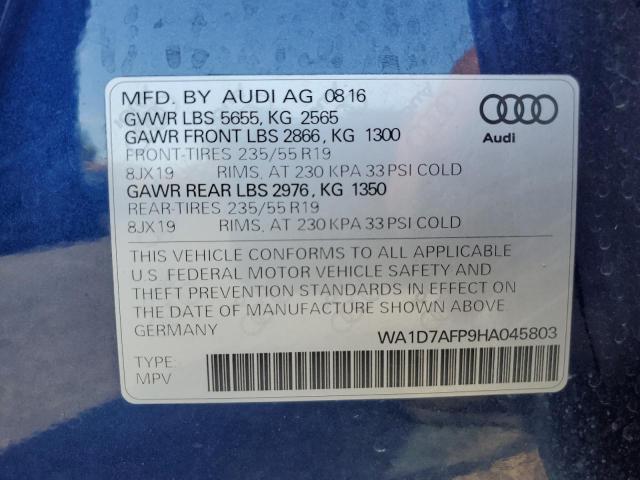 WA1D7AFP9HA045803 2017 AUDI Q5 - Image 12