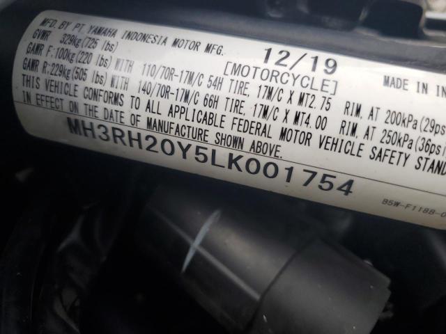 2020 YAMAHA MT-03 MH3RH20Y5LK001754