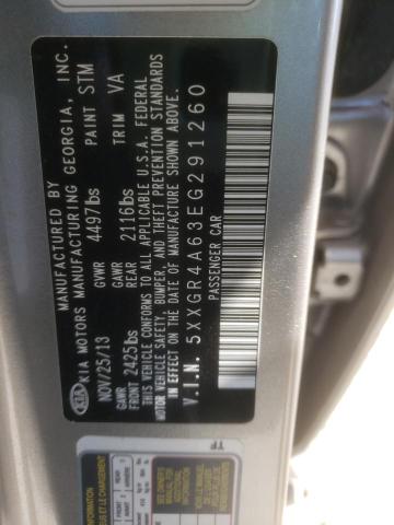 5XXGR4A63EG291260 KIA OPTIMA SX