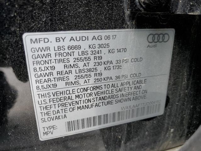 WA1LAAF77JD004152 2018 AUDI Q7, photo no. 12