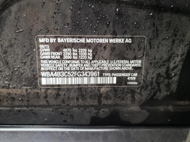 2015 BMW 435 XI GRA - WBA4B3C52FG343961