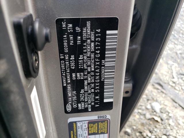 5XXGN4A7XFG417314 | 2015 KIA OPTIMA EX
