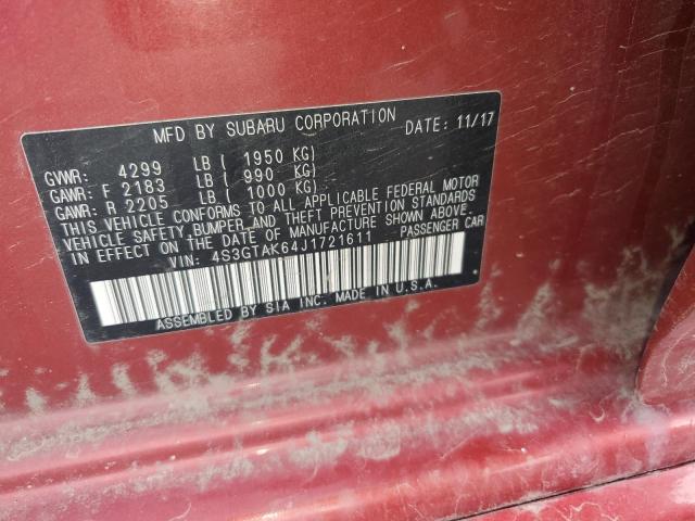 4S3GTAK64J1721611 Subaru Impreza Sport