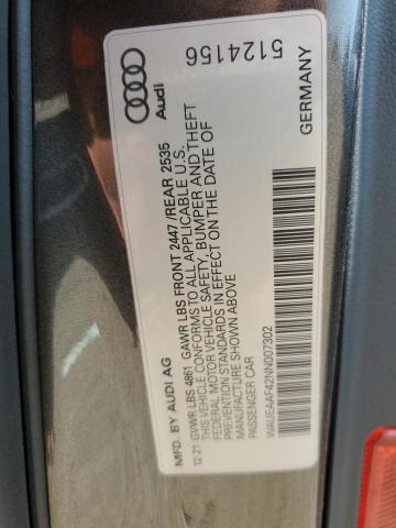 WAUEAAF42NN007302 | 2022 AUDI A4 PREMIUM