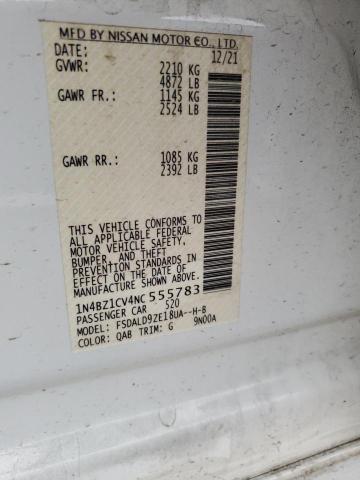 2022 NISSAN LEAF SV PL - 1N4BZ1CV4NC555783