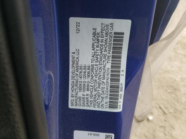 19UDE4H33PA016319 Acura Integra A-spec