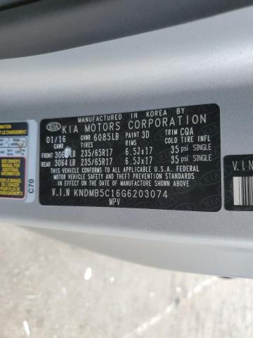 KNDMB5C16G6203074 KIA SEDONA LX