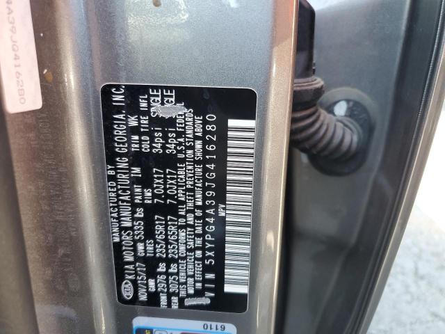 5XYPG4A39JG416280 KIA SORENTO LX