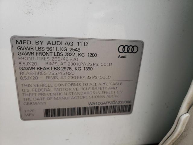 VIN WA1DGAFP2DA039366 2013 Audi Q5, Premium Plus no.13