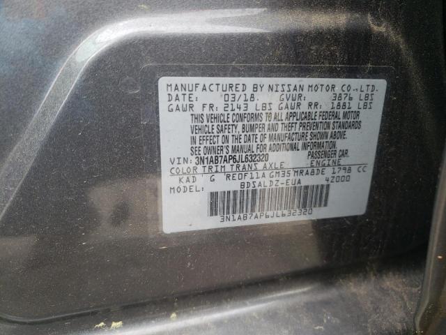 2018 NISSAN UK - 3N1AB7AP6JL632320