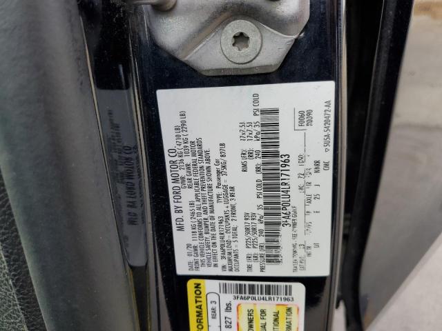 3FA6P0LU4LR171963 Ford FUSION SE