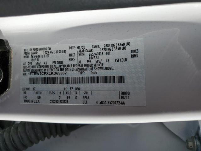 1FTEW1CPXLKD65362 Ford F150 Supercrew