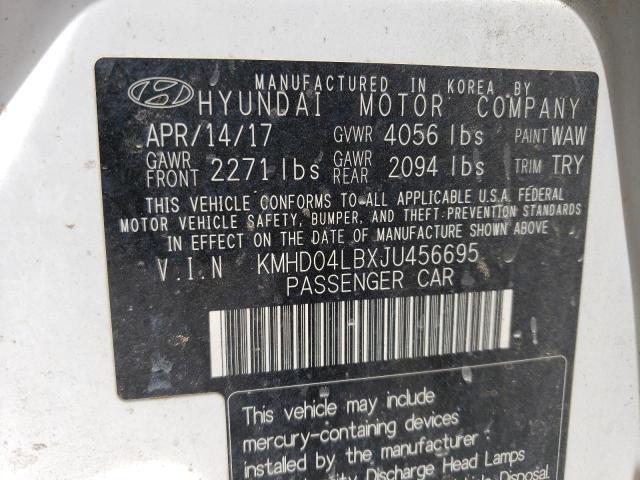 KMHD04LBXJU456695 | 2018 HYUNDAI ELANTRA SP