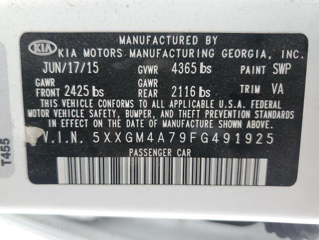5XXGM4A79FG491925 KIA Optima Lx