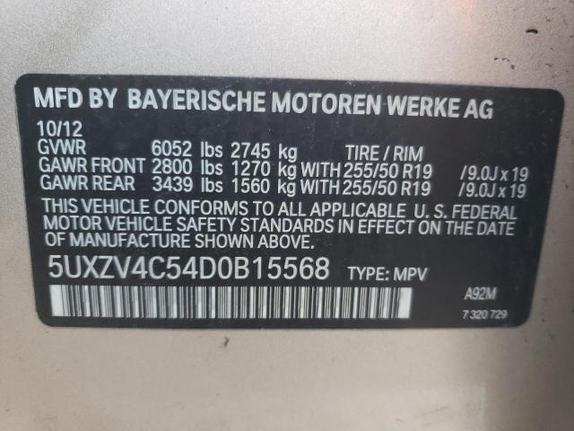 VIN 5UXZV4C54D0B15568 2013 BMW X5 no.14