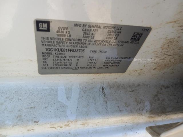 2015 CHEVROLET SILVERADO - 1GC1KUE81FF538796