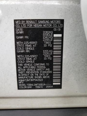 KNMAT2MT3KP542523 Nissan ROGUE S