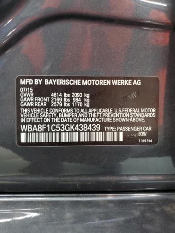 2016 BMW 328 D XDRI - WBA8F1C53GK438439