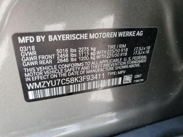 2019 MINI COOPER S E WMZYU7C58K3F93411