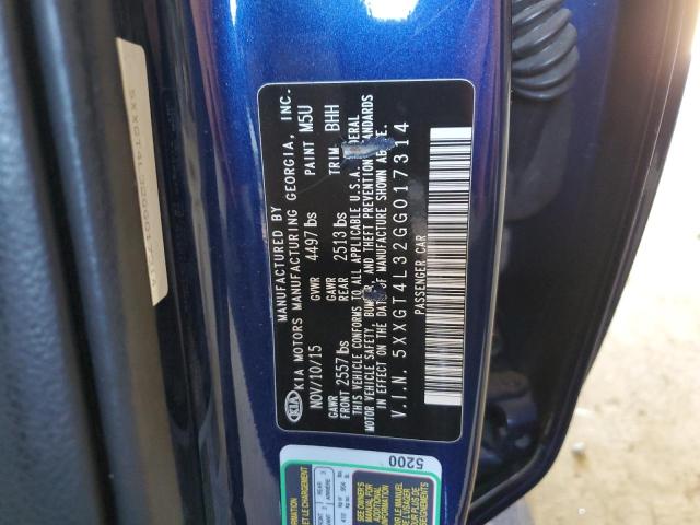 5XXGT4L32GG017314 KIA Optima Lx