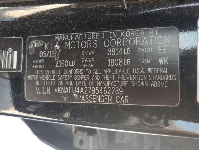 2011 Kia Forte Ex VIN: KNAFU4A27B5462239 Lot: 54097123