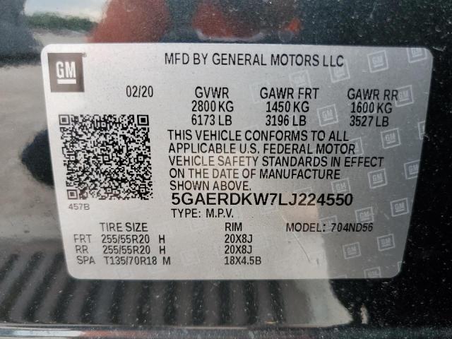 5GAERDKW7LJ224550 Buick Enclave Avenir
