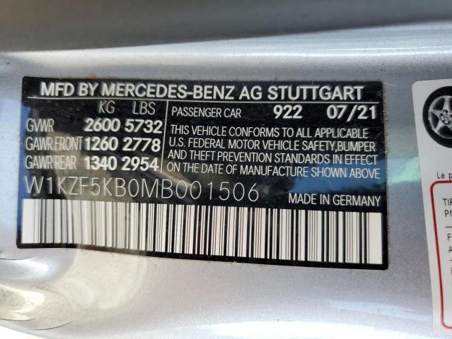 W1KZF5KB0MB001506 2021 MERCEDES-BENZ E-CLASS, photo no. 12