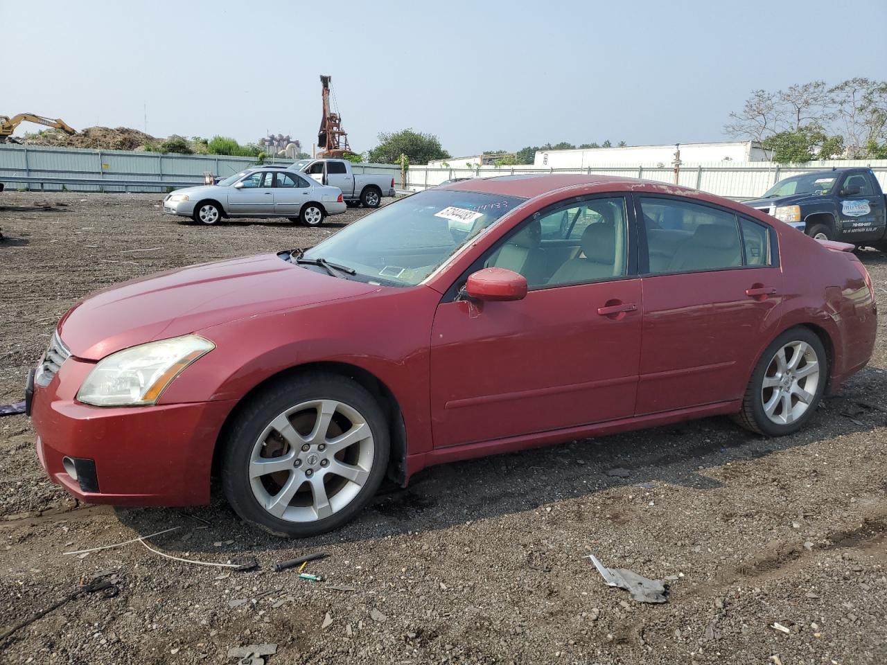 2008 nissan maxima red