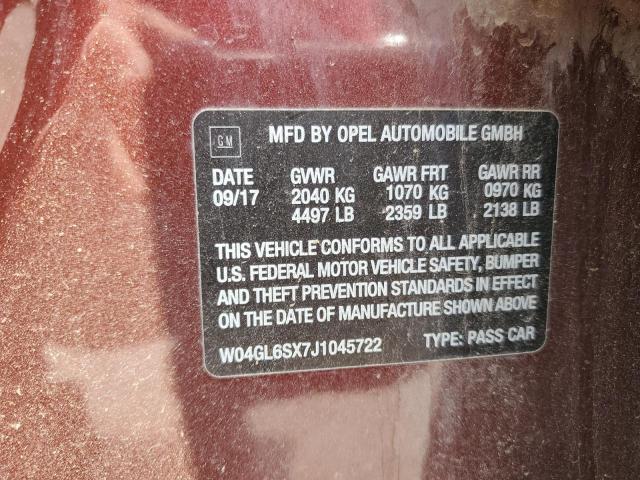 W04GL6SX7J1045722 Buick Regal Preferred
